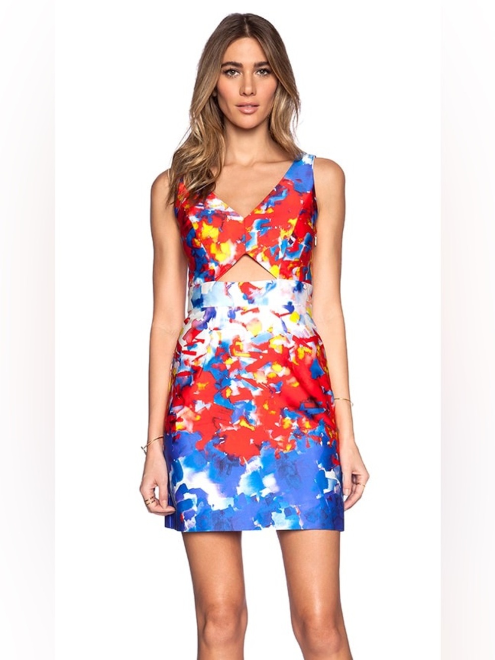 Milly Watercolor Dress – Women’s Size 8 – Like New – Colorful Designer Dress